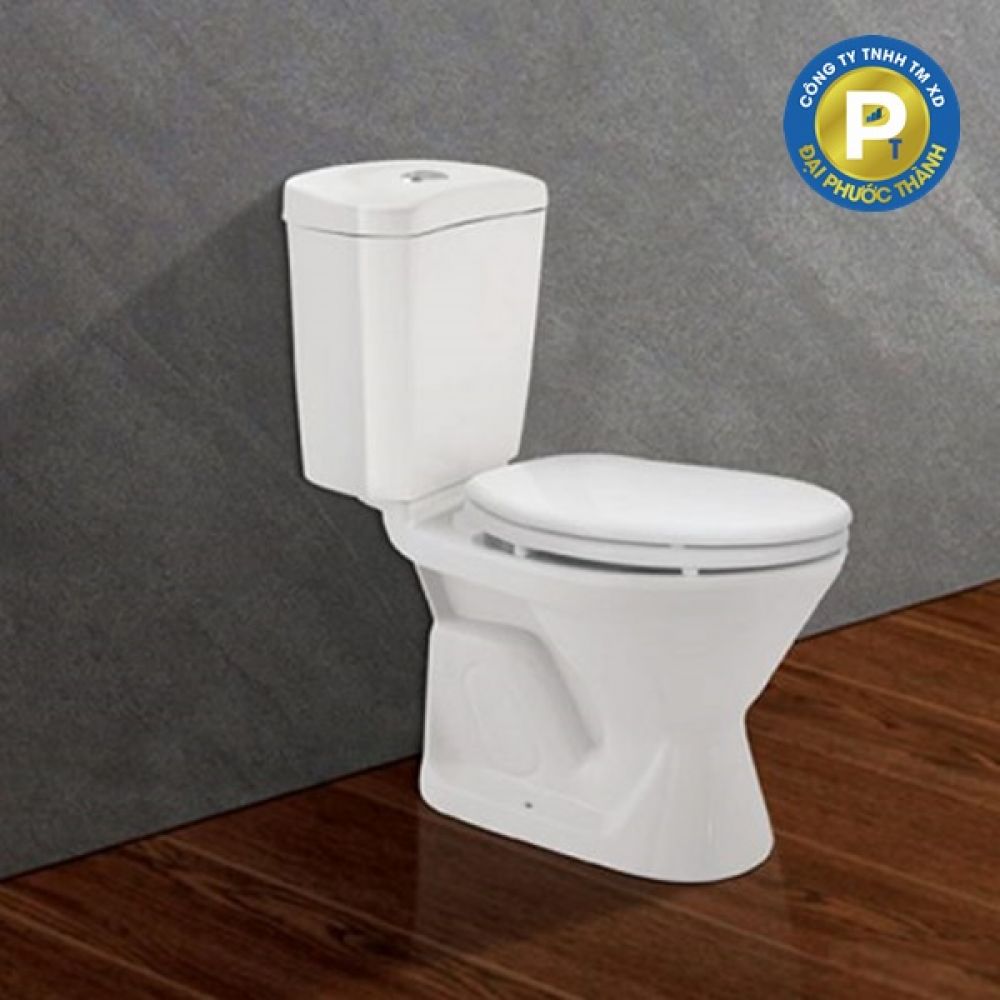 Bồn cầu 2 khối Viglacera VI6 nắp êm